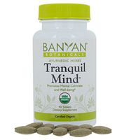 Banyan Botanicals Tranquil Mind - USDA Organic - 90 Tablets - Soothes Nervousness & Stress - Supports a Calm Mind*