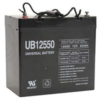 Universal Power Group UB12550 12V 55AH Internal Thread Battery for Emergency Lighting GT225S7