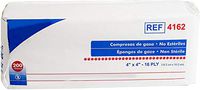 AMZ Gauze Sponges 4" x 4". Pack of 200 White Gauze Dressings 16-ply for Wound Cleaning, prepping, debriding, Packing. Non-sterile, 100% Cotton, Latex-Free.