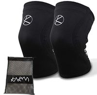 5mm Knee Sleeves for Weightlifting with Bag (Pair) - Best Plus Size 5 mm Knee Support for Men, Women, Crossfit, Compression, Powerlifting, Bodybuilding, Squats, Fitness, Gym, WOD, Training (XS)