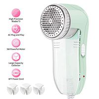 NEOYARDE Fabric Shaver, Fuzz Balls Pills Bobbles Lint Remover Defuzzer with 3 Replaceable 3-Leaf Stainless Steel Blades, AC120V Plug and Play
