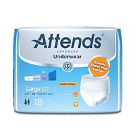 Attends APP0720 Protective Underwear, Super Plus Absorbency, 34"-44", Medium (Pack of 80)