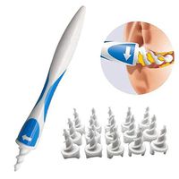 YSYDE Safe and Soft Ear Wax Remover - Spiral Ear Cleaner - Ear Wax Removal Tool Ear Cleaner System with 16 pcs Washable Tips Potable Professional Package Great Gift Set