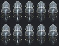FCS MiniFit RIC Domes for Oticon MiniFit RIC Hearing Instrument 10-Pack (Power, 6 mm).