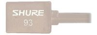 Shure WL93-T Series Subminiature Condenser Lavalier Microphones, WL93T - Tan, with 4-foot (1.2 m) Cable