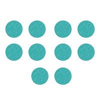 Iuhan 10Pcs Aromatherapy Essential Oil Diffuser Locket Necklace Refill Pads Car Perfume Supplemental Pad Essential Oil Diffuser Cotton Decorate Jewelry Mat (Army Green)