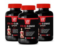 Colon Pills Weight - Colon Cleanse Complex 890MG - Rhubarb Root Extract - 3 Bottles 270 Capsules
