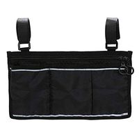 OMNFAS Wheelchair Side Bag Armrest Pouch Organizer Bag Phone Pocket Walker Scooter Great Accessory for Your Mobility Devices