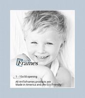 15x18 Fountain Blue / Baby Blue Custom Mat for Picture Frame with 11x14 opening size (Mat Only, Frame NOT Included)