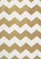 Club Pack of 120 Gold and White Chevron Striped Large Decorative Paper Party Treat Bags 8.75"