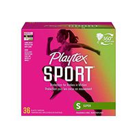 Playtex Sport Tampons with Flex-Fit Technology, Super, Unscented - 36 Count