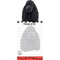 "Cocker Spaniel Magnetic List Pads" Uniquely Shaped Sticky Notepad Measures 8.5 by 3.5 Inches