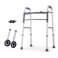 Elderly Walker Disabled with Wheels and Ergonomic Handles Walking Aids Old Age Assistant Lower Limb Training for Seniors, Handicap, Max 180 Kg(400 Lbs)