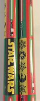 2015 Licensed Christmas Wrap Paper (2 Rolls) (Star Wars Light Saber)