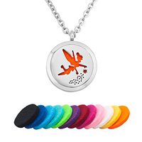 Jesse Ortega Essential Oil Diffuser Necklace Aromatherapy Fairy Tale Locket Pendant (No.3)