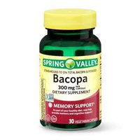 Spring Valley Bacopa 300 mg Memory Support, 30 Vegetarian Capsules