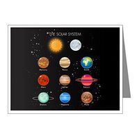 Note Cards (10 Pack) Solar System Sun Moon and Planets