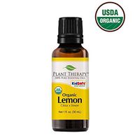 Plant Therapy Lemon Organic Essential Oil 100% Pure, USDA Certified Organic, Undiluted, Natural Aromatherapy, Therapeutic Grade 30 mL (1 oz)