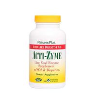 NaturesPlus ActiZyme - 180 Vegetarian Capsules - Gut Health Supplement, Contains Digestive Enzymes, Probiotics, Aminogen, Bioperine - Gluten-Free - 90 Servings