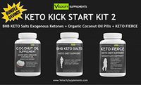 Keto Kick Start Kit 2 - Helps Amplify & Accelerate Keto Diet Success with Exogenous Ketones and MCT Oil (Medium Chain Triglycerides Fats) and a Lot of Energy