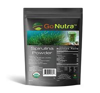 Spirulina Powder Organic 1 lb - 16 oz | Pure Non GMO Superfoods for Antioxidant, Minerals, Fatty Acids, Fiber & Protein | Vegan Friendly | USDA Certified