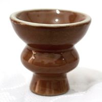 Hookah Bowl - BROWN Ceramic Shisha Bowl for Hooka Huka Nargile Smoking Pipe Sets