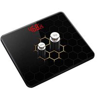 Digital Body Weight Scale,Bathroom Scale,150KG/330 LB,Tempered Glass, Easy-to-Read Backlit LCD, High Precision Measurements,Without Battery