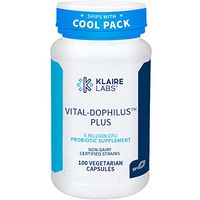 Klaire Labs Vital-Dophilus Plus Probiotic - 5 Billion CFU Lactobacillus acidophilus & rhamnosus for Kids, Men & Women, Hypoallergenic & Dairy-Free (100 Capsules)