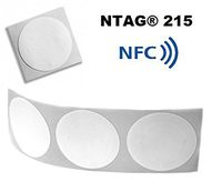 10 x NTAG 215 STICKERS 25MM