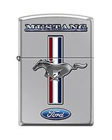 Zippo "Ford Mustang" High Polish Chrome Lighter, 8472