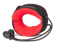Body Sport TracCollar - Inflatable Neck Traction Device - Cervical Collar for Neck Pain Relief - 2 Hand Pumps for Customizable Treatment - Release Pressure for Neck Pain Relief - Small/Medium