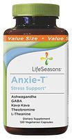 Life Seasons - Anxie-T - Anti Anxiety Support Supplements That Combat Stress - Calm and Stress Supplement - Feel More Relaxed - Contains Kava Kava, GABA, L-Theanine - Value Size (120 Capsules)