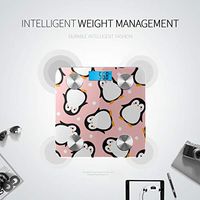 Bluetooth Smart Scale Cartoon Cute Swing Dancing Penguin Electronic Weight Scale Body Fat Composition Monitor Analyzer with Smartphone App for Body Management-396 Lbs