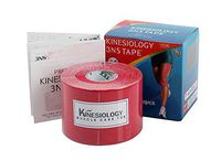3NS Kinesiology Physiotape Athletic Therapeutic Sports Muscle Care Tex Tape (2Inch x 16.4Ft) Red