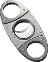 Visol VCUT-7 Drake Polish Brass Chrome Guillotine Cigar Cutter