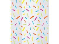 Small Colorful"Candy Sprinkles" 7x2x3" Cello Cellophane Treat Food Snack Bags (25 ct)