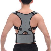 KIWI RATA Back Brace Posture Corrector Fully Adjustable Support Brace Improves Posture Lower Lumbar Support for Slouching & Hunching Thoracic Kyphosis Lower Upper Back Neck Pain