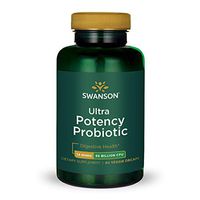 Swanson Ultra Potency Probiotic Digestive Health Immune System Support 66 Billion CFU Prebiotic NutraFlora scFOS 60 DRcaps Veggie Capsules (Caps)