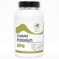 Chelated Potassium 99mg ~ 100 Capsules - No Additives ~ Naturetition Supplements