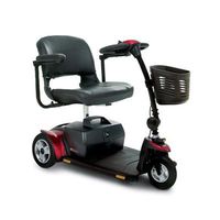 Pride Mobility - Go-Go Elite Traveller Plus - Lightweight Travel Scooter - 3-Wheel - Blue - PHILLIPS POWER PACKAGE TM - TO $500 VALUE