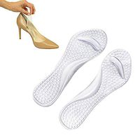 Chanan Silicone Gel Insoles for Womens Shoes - Durable & Comfortable Heel Inserts Help Support Relief from Sore Feet, Plantar Fasciitis | Perfect for Work or Casual wear. (Clear: 1 Pair)