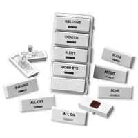 Leviton VPSLB-S4W Vizia RF+ White Label Kit for VRCS4 4-Button Scene Controller