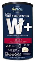Biochem 100% Whey Isolate Protein - Joint - 8.05 Ounce - Natural Flavor - 20g Protein - Amino Acids - Collagen Types I, II & III - Easily Digestible - No Added Taste - Magnesium