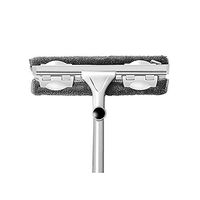 JJYPY Glass Wiper- Window Squeegee Scrubber Telescopic Window Cleaner Detachable Microfiber Brush and Rubber Scraper with Extension Pole