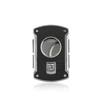 Colibri Slice Cigar Cutter Black Carbon Fiber + Polished Chrome