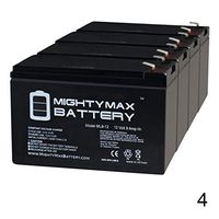 Mighty Max Battery 12V 9AH Replacement Battery for APC/UPS Battery RBC110 RBC24 RBC17-4 Pack Brand Product