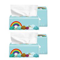 Sunnymal 🧻🧻🧻🧻 4 Packs Paper Towels Tissue Hand Towels Skin-Friendly 3 Layer for Home Bathroom