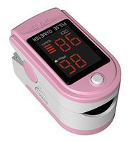 TrackAid Pulse Oximeter Portable Finger Oxygen Saturation and Pulse Rate Monitor (Pink)