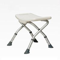 LIAN Folding Shower Bench, Non-Slip Lightweight Waterproof Healthcare Shower Stool Without Back for Elderly Disabled Aids