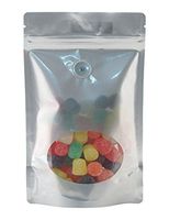 BAP 4 oz Silver Window Stand Up Pouch, Zip with Valve for Coffee (100 pcs)